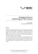 Ontological Crises in Artificial Agents’ Value Systems